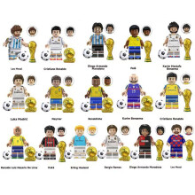 16PCS Soccer players Mini figure Building Blocks Kids Toys