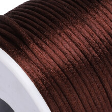 Durable Nylon Satin Cord Chinese Knotting Decoration Wire for Jewelry Making Sewing KnittingDark
Coffee