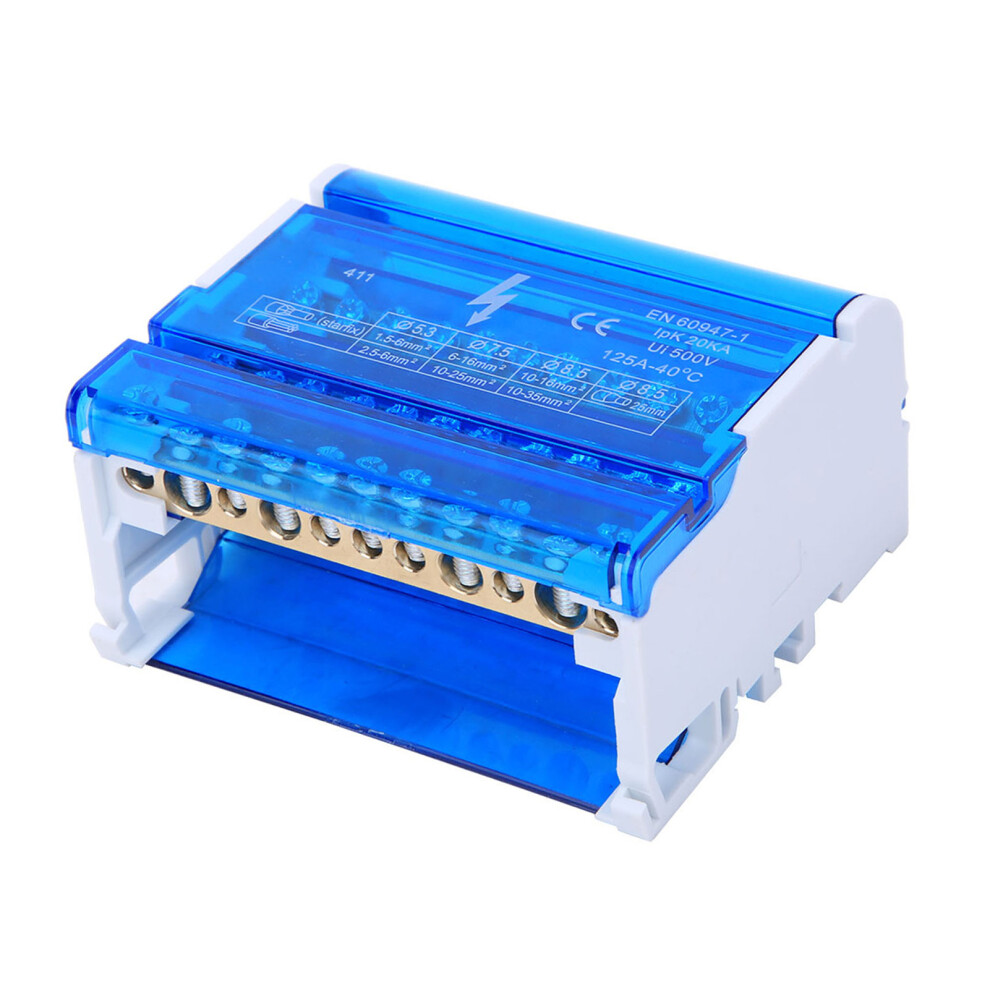 411 Terminal Block Distribution Box Din Rail 4-Level Single Phase For Electrical Engineering 4311323826489