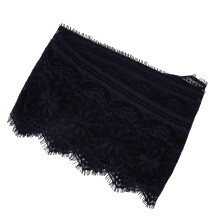 14.5cm Polyester Silk Clothing Embroidery Lace DIY Dress Crafts Fabric Clothes DecorationNavy