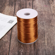 Durable Nylon Satin Cord Chinese Knotting Decoration Wire for Jewelry Making Sewing KnittingMiddle Coffee