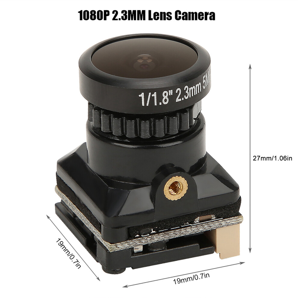 Fpv Camera High Definition 1080P 2.3Mm Lens Osd For Fpv Quadcopter Drone Black 8771323828436