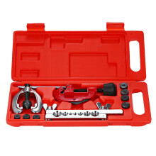 Kupfer-Brems-, Kraftstoffschlauch-Flaring-Werkzeug-Set, 7 Adapter, legierter Stahl