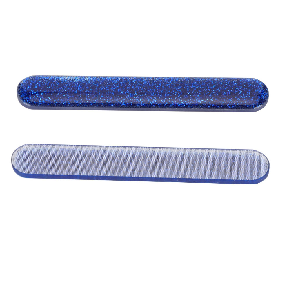 2pcs Nail Art Polishing Grinding File Professional Nano Glass Nail File Manicure FileBlue