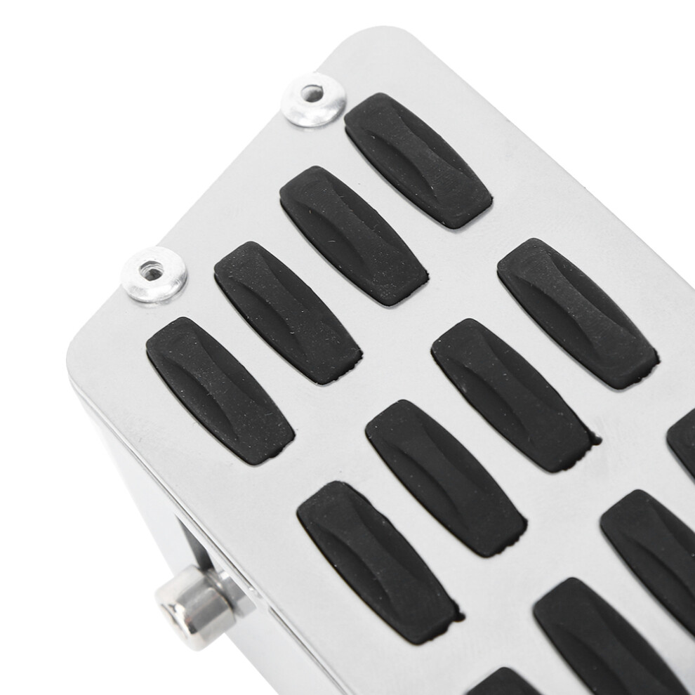 Car Heightened Accelerator Pedal Foot Rest Pad Fits For Jeep Wrangler 07-17 Silver 7671323837753