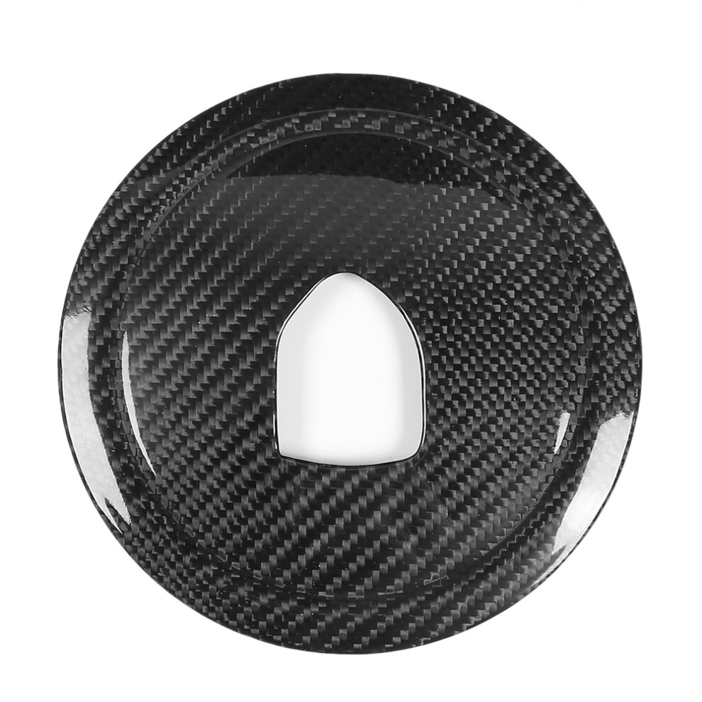 Car Carbon Fiber Steering Wheel Panel Cover Decoration Fit For Porsche 718/ 911/Cayenne/Macan/Panamera 5001323839495
