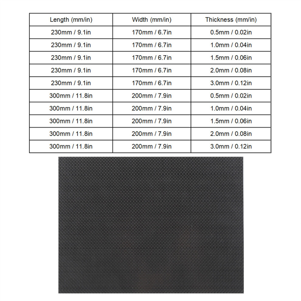 High Hardness Twill Carbon Fiber Plate Board Sheet Material With Bright Glossy Surfacebright 230X170x3.0mm 9331323839666