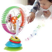 Buntes Baby-Glockenstuhlspielzeug 18x11x8cm mit Saugnapf