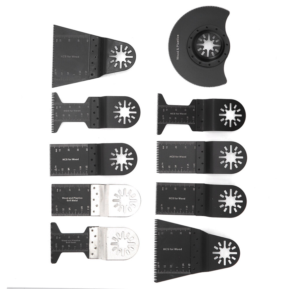 10pcs Universal Oscillating Saw Blades Multifunctional Cutting Tool for Wood Plastic Soft Metal