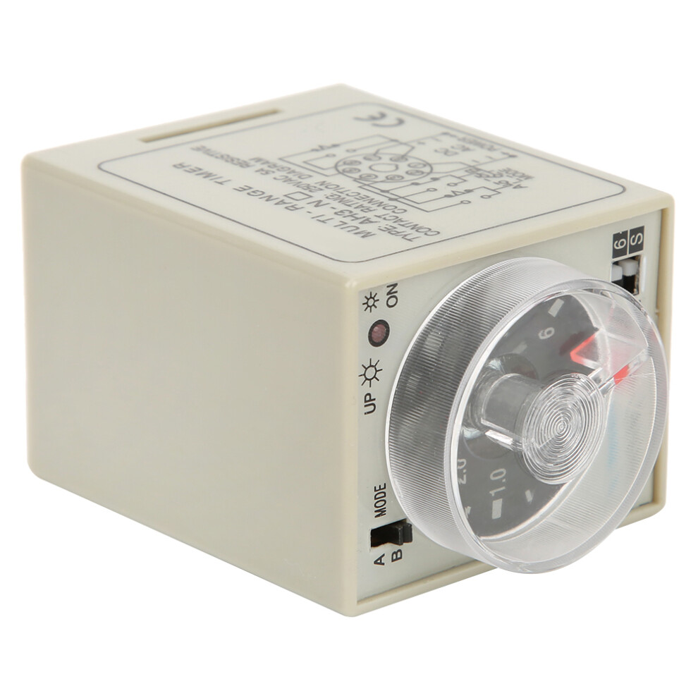 On Delay Time Relay Mini Multi Time Period Adjustable A B Mode Ah3 Nc Ac220v 50/60Hz 8431323842541