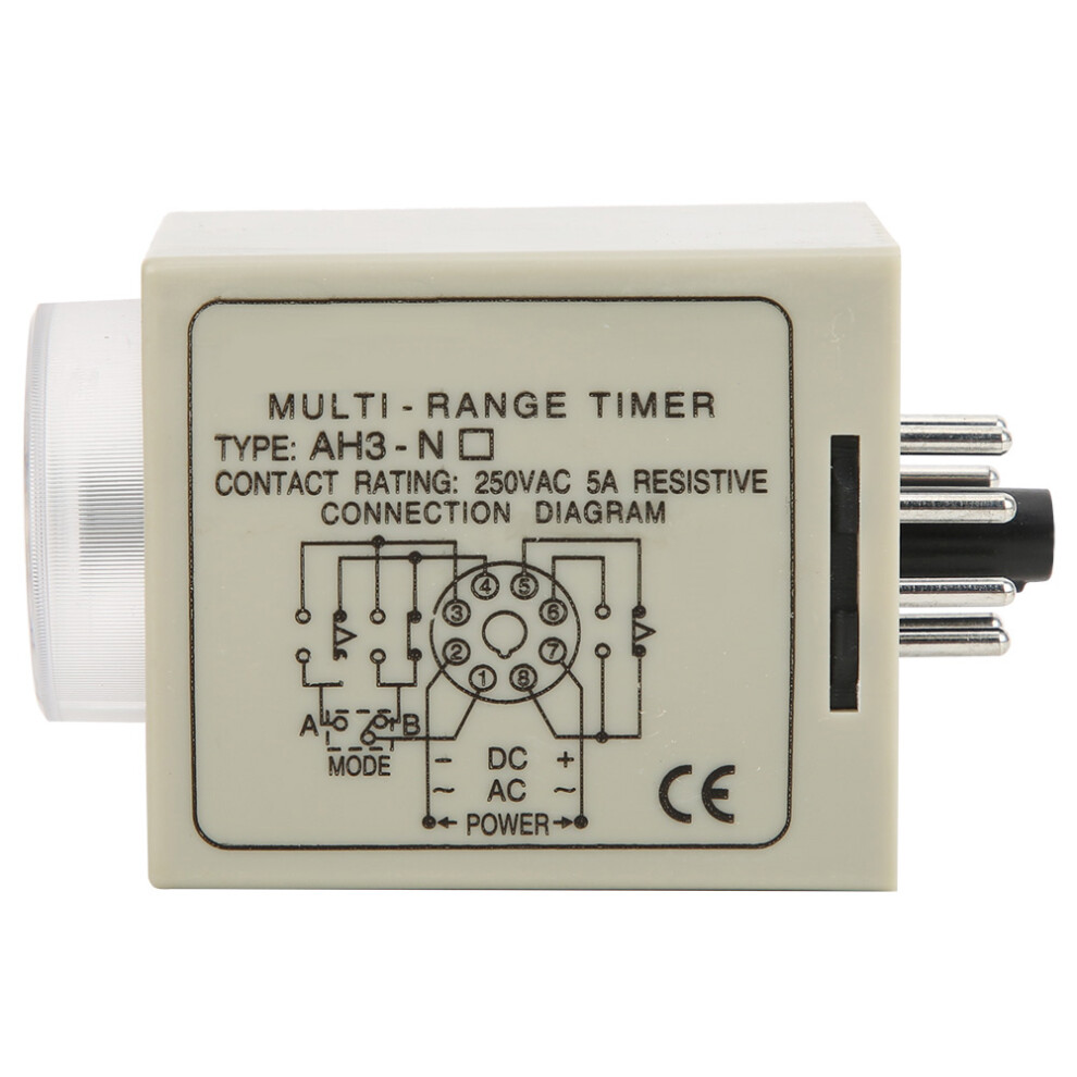 On Delay Time Relay Mini Multi Time Period Adjustable A B Double Mode Ah3 Ne Ac220v 4911323842535