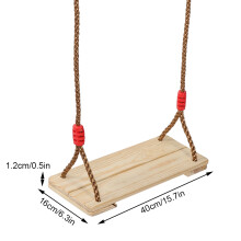 Adult/Children Wooden Swing Hanging Seat Amusement Equipment Accessory for Indoor/outdoor