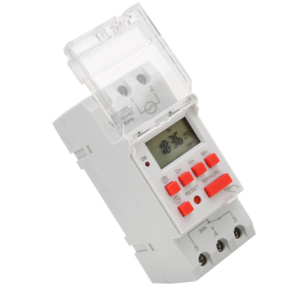 Tm919bk 85~265V Ac 30A Lcd 7 Days Programmable Digital Timer Switches 4641323843736