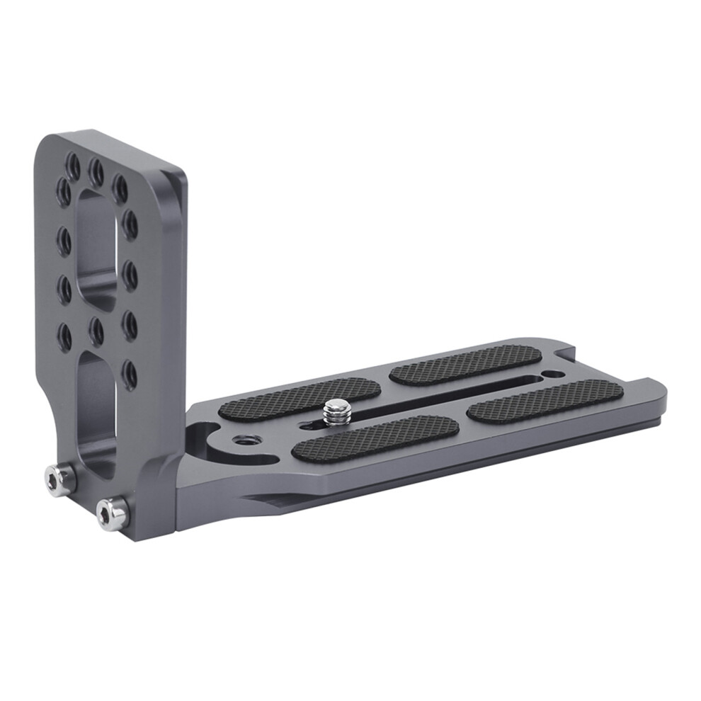 Universal Aluminium Alloy Vertical L Shaped Quick Release Plate For Slr Camera Hydraulic Ballhead( ) Gray 4621323843981