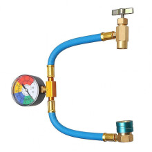 Charging Hose Durable High Pressure Resistance With Pressure Gauge R1234YF Auto Air Conditioning Charging