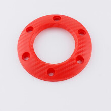 Car Styling Racing Sports Steering Wheel Button Cover Carbon Fiber Horn Aluminum PCD Edge 70mm-10092
