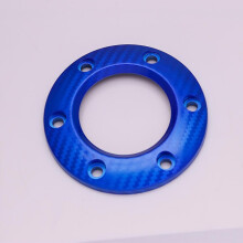 Car Styling Racing Sports Steering Wheel Button Cover Carbon Fiber Horn Aluminum PCD Edge 70mm-10091