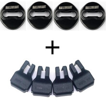 Door Lock Cover Car Styling Emblems Case For Mitsubishi Lancer 10 RalliArt Asx Lancer Outlander Pajero