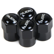 4pcs Aluminum Valve Caps Car Wheel Tire Valves Tire Stem Air Caps for Mitsubishi Pajero Lancer Asx Outlander