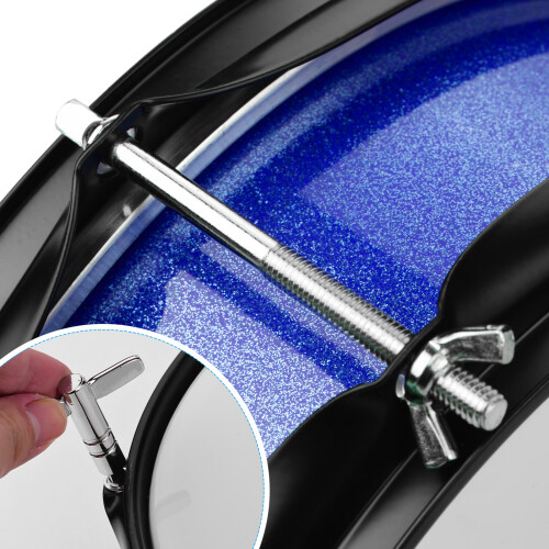 8inch Snare Drum Head with Drumsticks Shoulder Strap Drum Key for Student Band 1