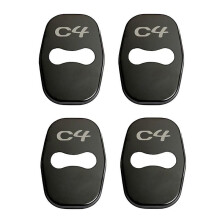 4pcs Car Styling Door Lock Cover Car Emblem Fit for Citroen C3 C3-XR C4 C5 Stainless Steel Accessories
