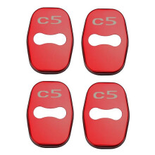 4pcs Car Styling Door Lock Cover Car Emblem Fit for Citroen C3 C3-XR C4 C5 Stainless Steel Accessories