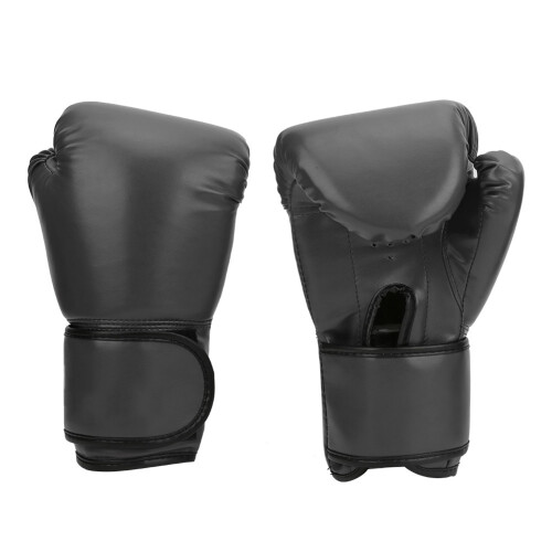 Professionelle PU-Leder-Boxhandschuhe für Sparring, Schwarz oder Rot 1