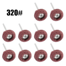 10pcs Abrasive Disc Nylon Polishing Brush Grinding Wheel Rotary Tool 3mm Shank for Polishing Metal Rust