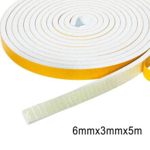 2/4/5M Self Adhesive Foam Door Seal Adhesive Tape Glass Waterproof Wndow Anti-collision Rubber Strip