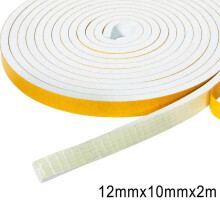 2/4/5M Self Adhesive Foam Door Seal Adhesive Tape Glass Waterproof Wndow Anti-collision Rubber Strip