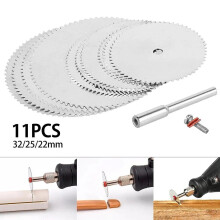 11pcs 22mm/25mm/32mm Mini Circular Saw Blade Electric Grinding Cutting Disc Rotary Tool Accessories
