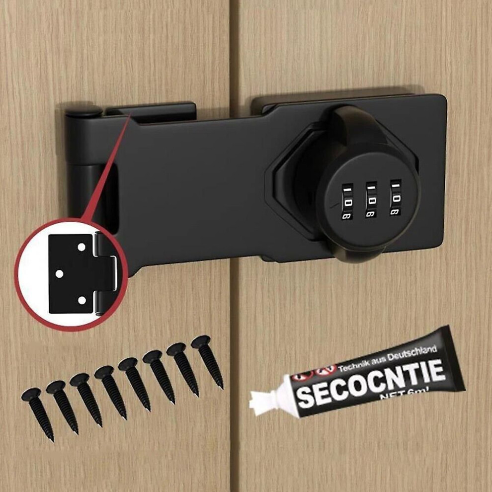 Safe Drawer Lock Combination Lock Cabinet Lock 3digit Buckle Lock File Cabinet Drawer Lock Hardware-5592