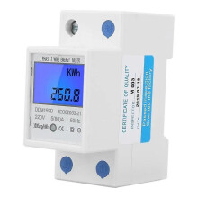 5-80A DDM15SD Electronic Power Meter LCD Backlight Digital Display Energy Meter Single Phase Two-Wire