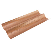 Baguette Baking Pan Nonstick Layer Food Grade Baguette Pan 2 Bread Slots-6466