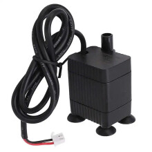 150L/h Brushless Micro Water Pump Red Copper Coil Quiet Mini Aquarium Water Pump DC12V Toilet Low Suction