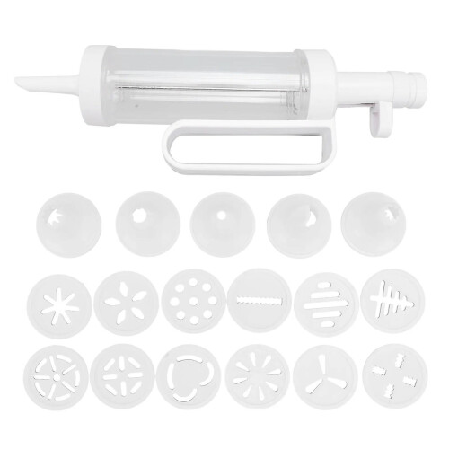 Biscuits Extruder Easy Operation Biscuits Press with 12 Discs 5 Nozzles for DIY-6472