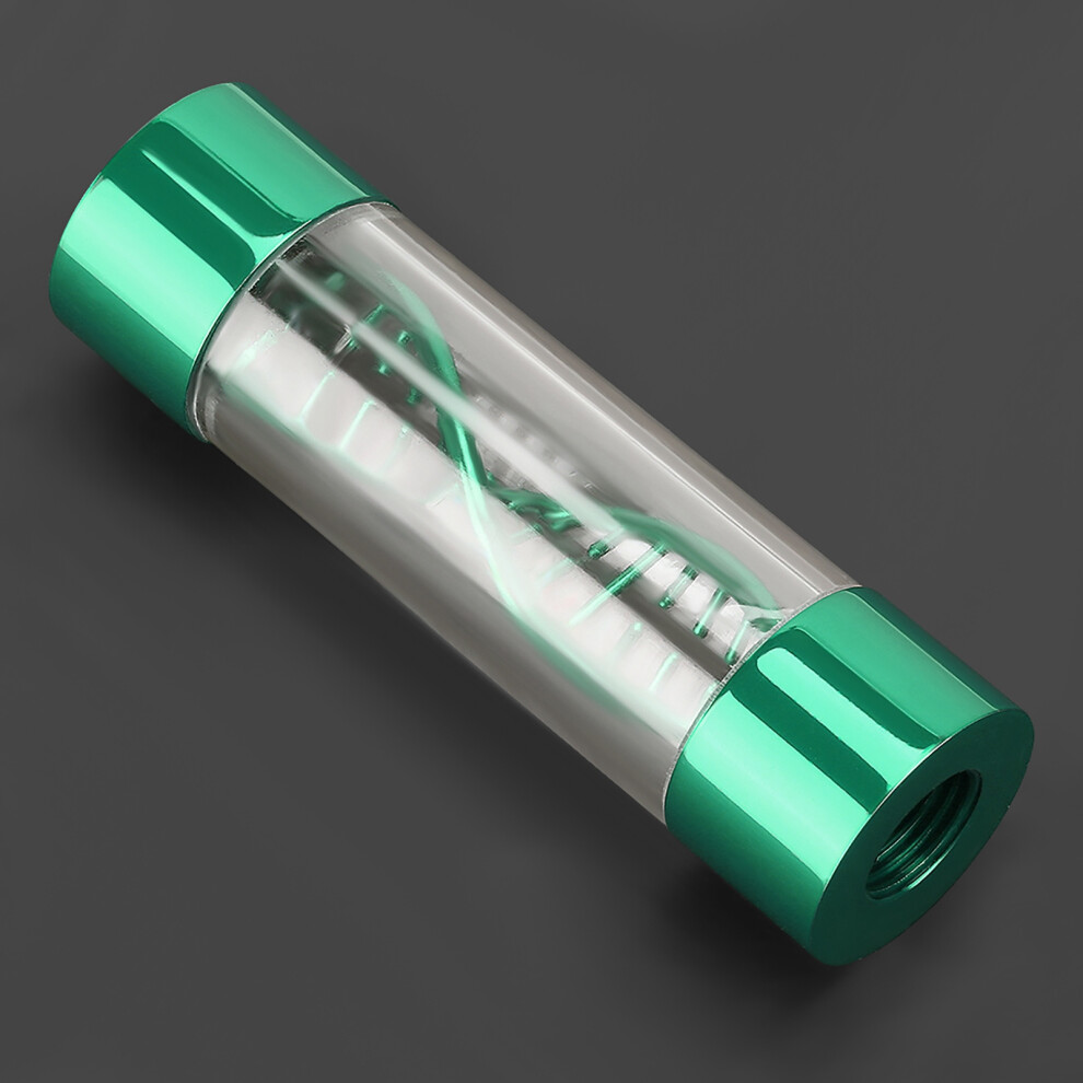 Water Flow Meter Multiple Color Metal Spiral G1/4 Female Thread For Computer Water Cooling( ) Green 9491323848317