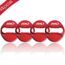 4pcs Car Styling Door Lock Cover Car Emblem Fit for KIA RIO 3 4 Stainless Steel Accessories Car Styling-13705
