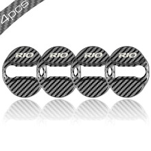 4pcs Car Styling Door Lock Cover Car Emblem Fit for KIA RIO 3 4 Stainless Steel Accessories Car Styling-13831