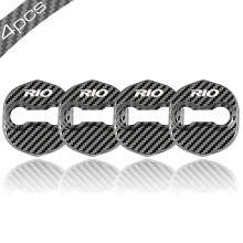 4pcs Car Styling Door Lock Cover Car Emblem Fit for KIA RIO 3 4 Stainless Steel Accessories Car Styling-13841