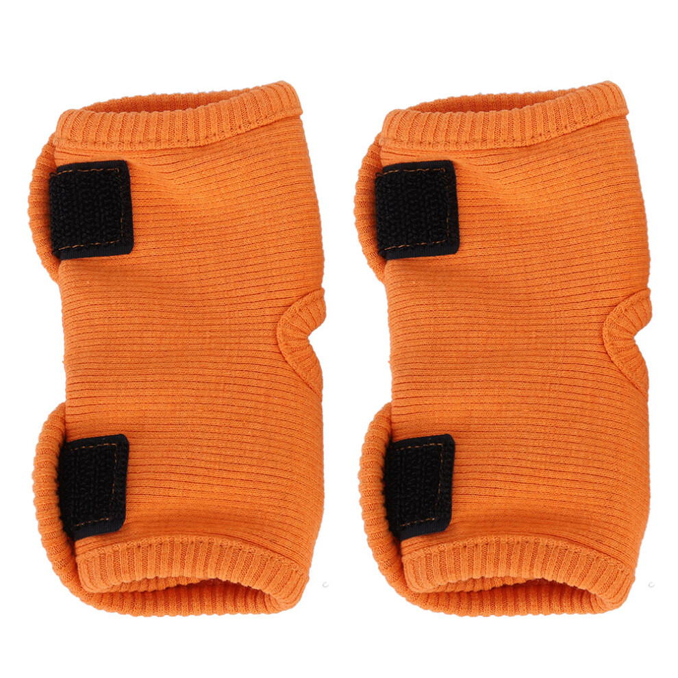 2pcs Dog Cat Leg Brace Elbow Protector Warm Knee Pads Surgery Wound Leggings GuardOrange L