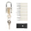 15pcs Lock Pick Set Key Extractor Locksmith Supplies Handle Tool with Transparent Lock 12
