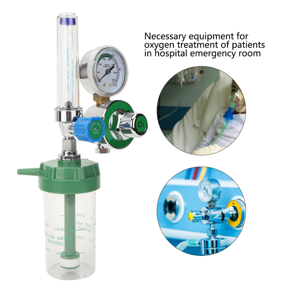 WX YQ-02 Oxygen Inhaler Pressure Regulator Oxygen Meter G5/8-14 Male Thread
