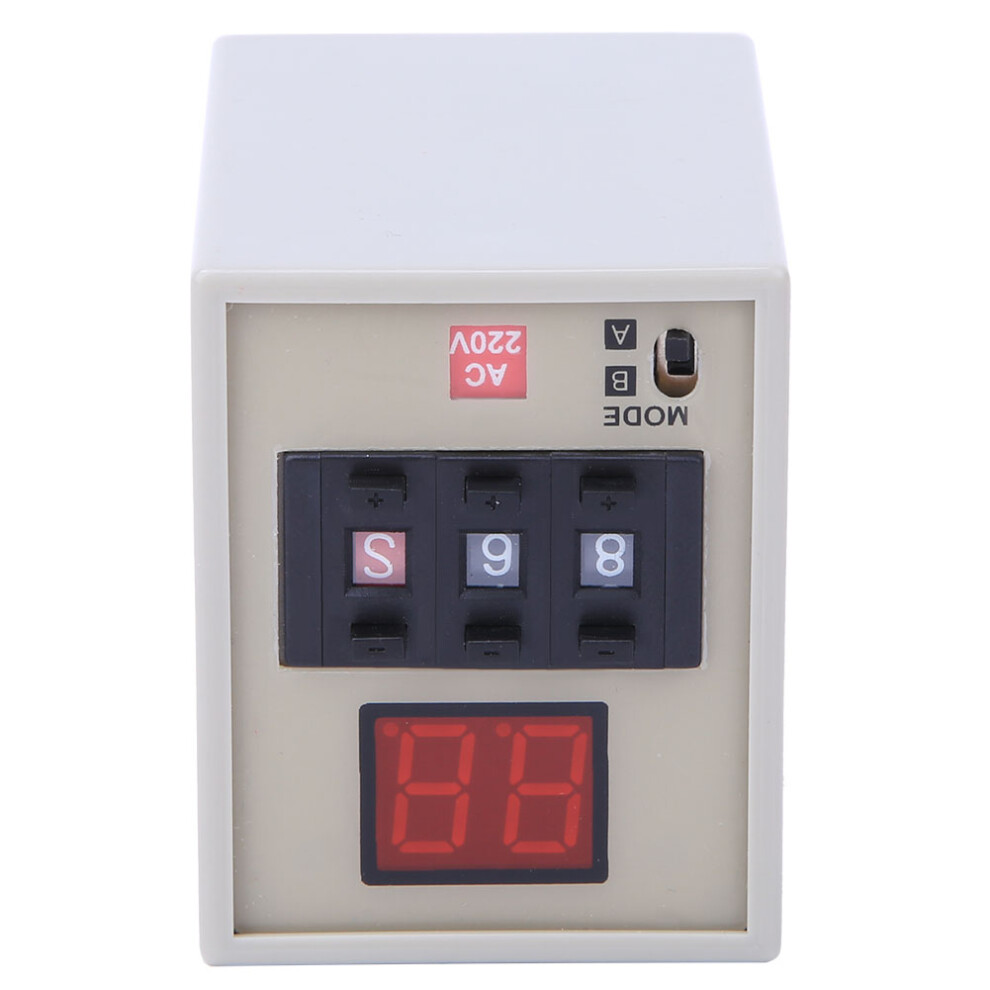 Ah3-Dm Time Relay Digital Display 0.01S~990H Delay Timer With A B Dual Mode Ac220v 8411323851569