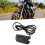Multifunctional Motorcycle Voltmeter Waterproof Electronic Clock Gauge 2-in-1 LED MeterRed 11