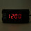 Multifunctional Motorcycle Voltmeter Waterproof Electronic Clock Gauge 2-in-1 LED MeterRed 14