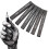 6Pcs Compressed Charcoal Sticks Black Square Soft/Medium/Hard Graphite Drawing Pencil Art Supplies 8