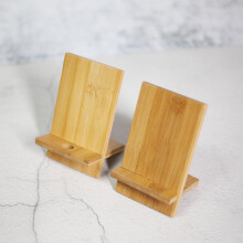 Holzhalterung für Telefon & Tablet, kompatibel mit iPhone & Android, 14*8*7 cm