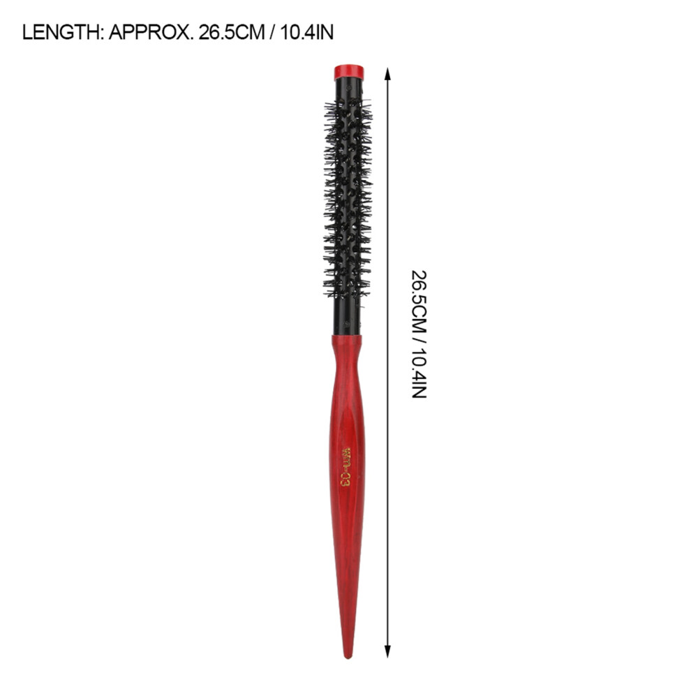 Mini Ultra Thin Aluminum Tube Nylon Bristles Hair Styling Brush Roll Hairbrush#3