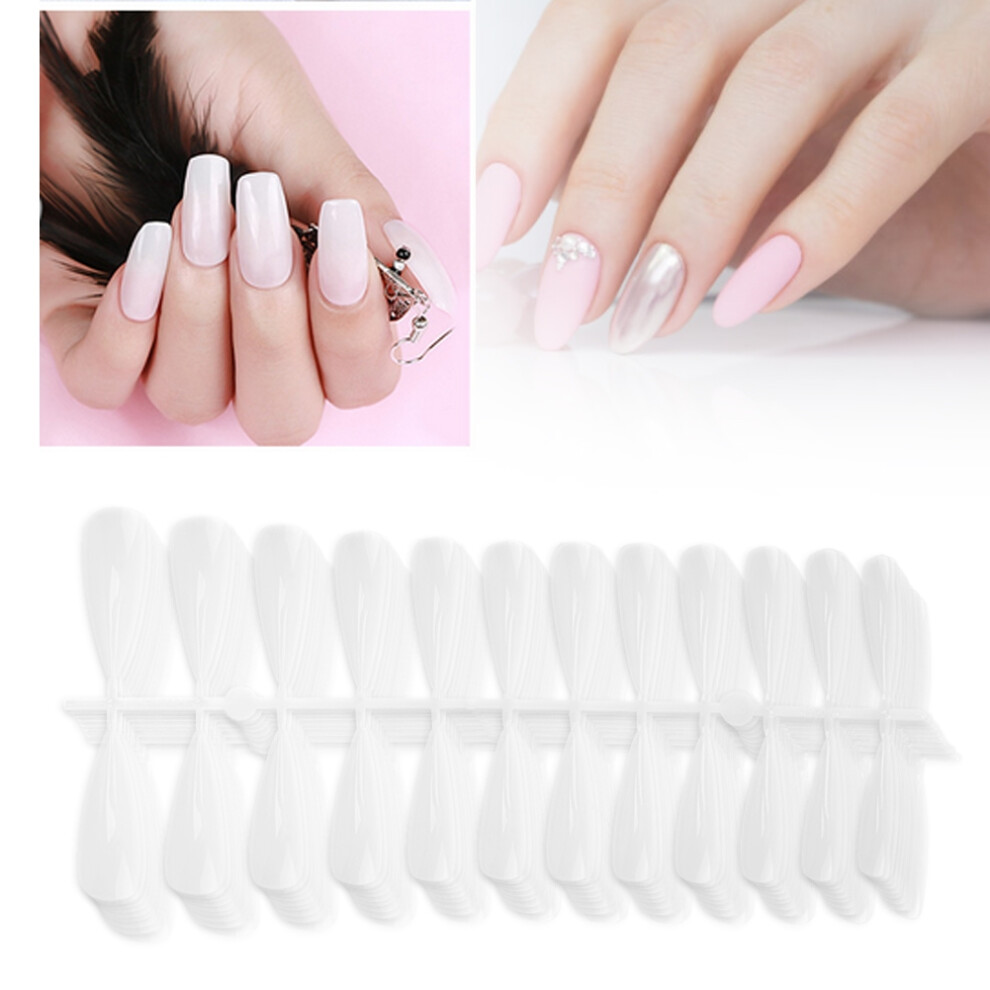 500pcs False Nail Tips False Nail High Toughness DIY DecorationManicure ToolTransparent